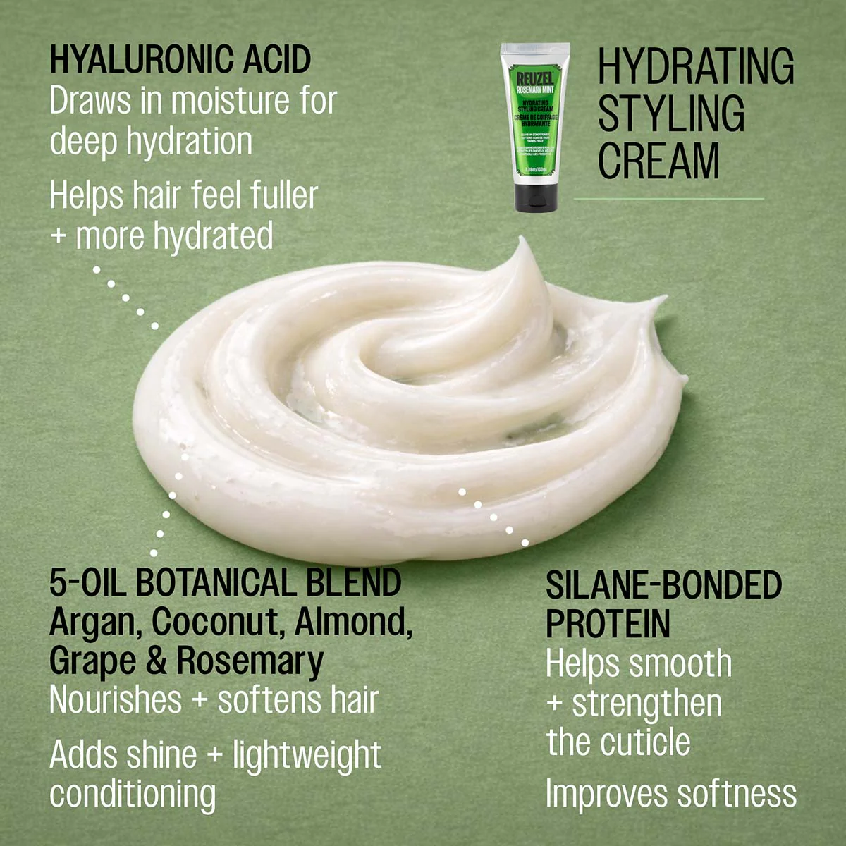 Hydrating Styling Cream Rosemary Mint - Image 4