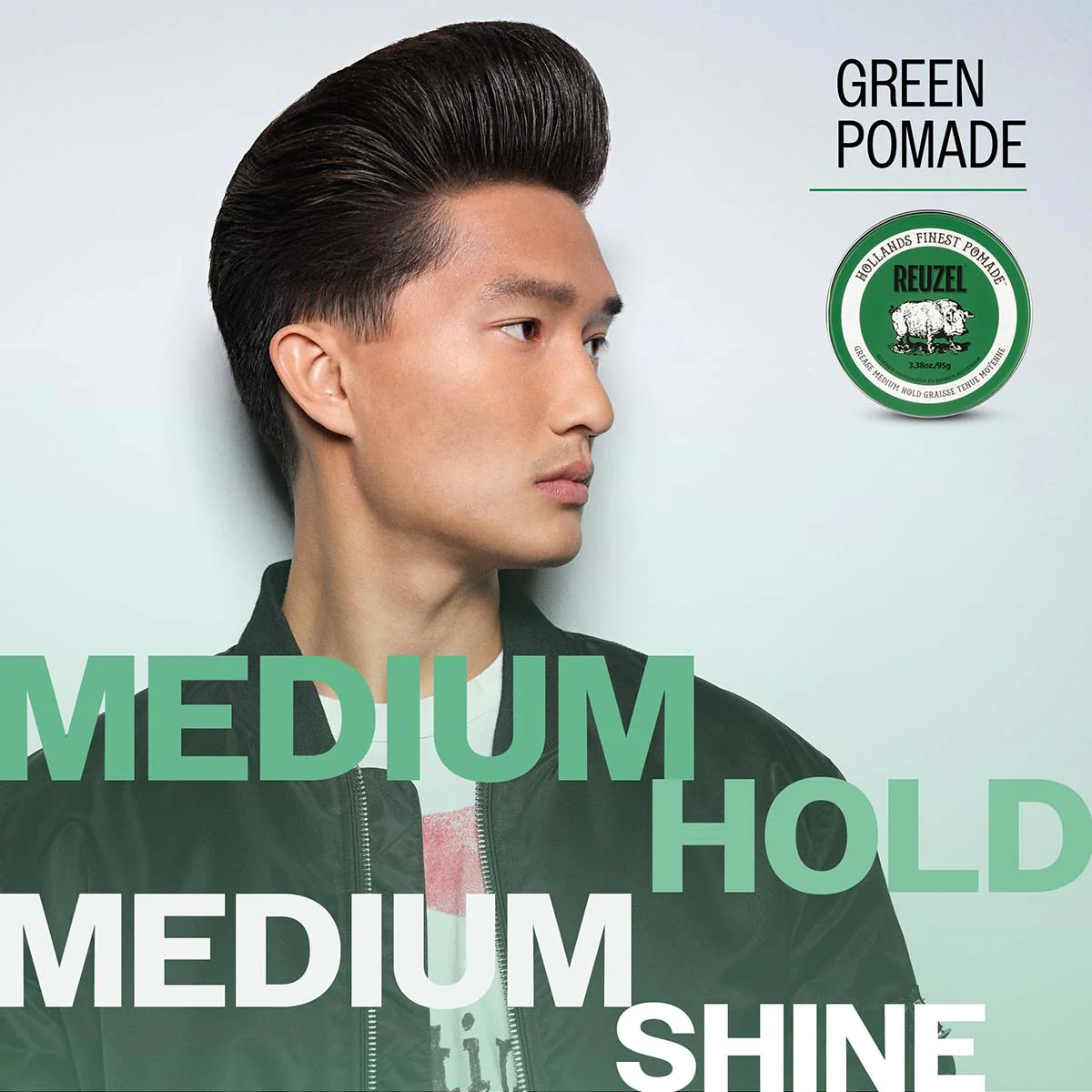 Green Grease Medium Hold Pomade - Image 3