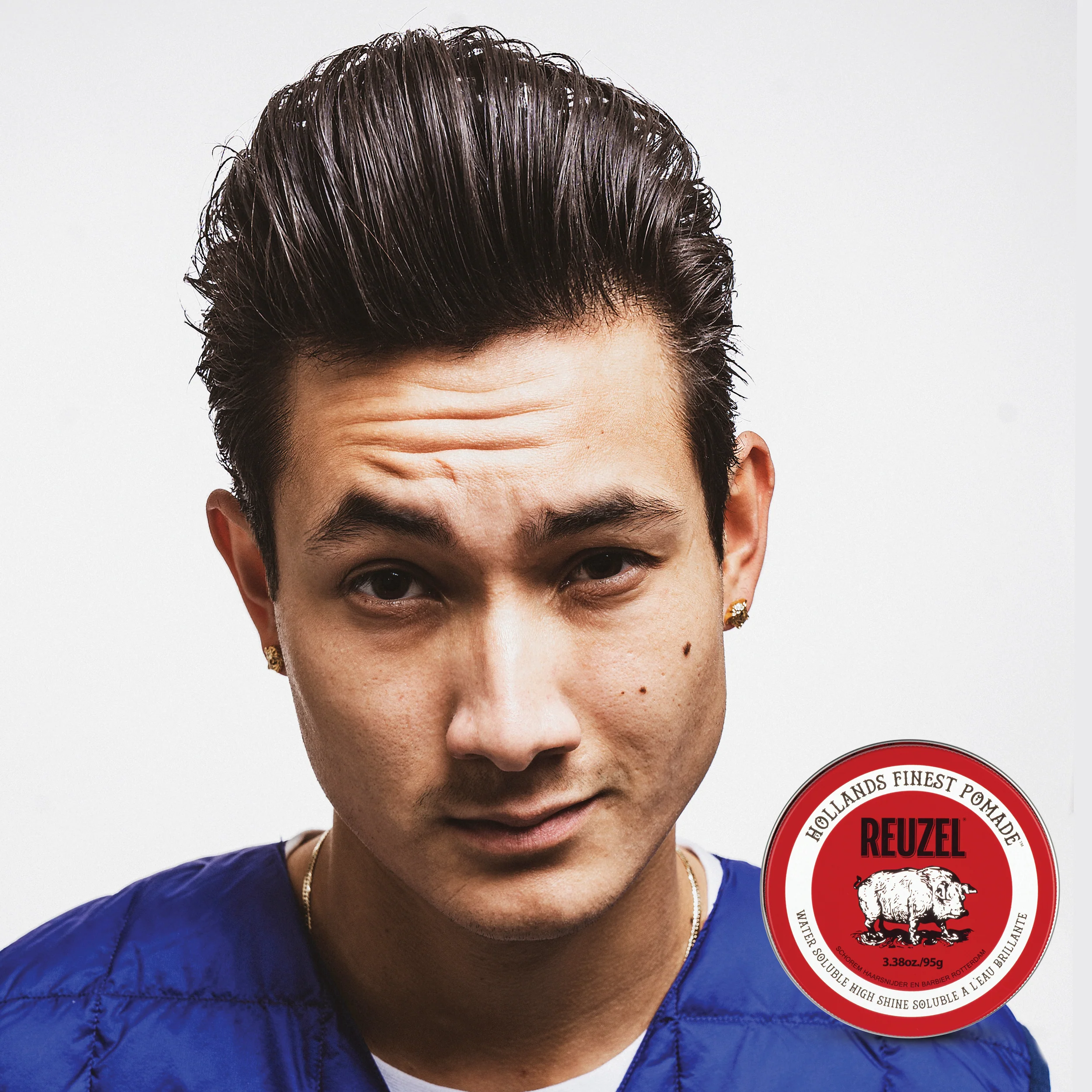 Red Water Soluble High Shine Pomade - Image 8