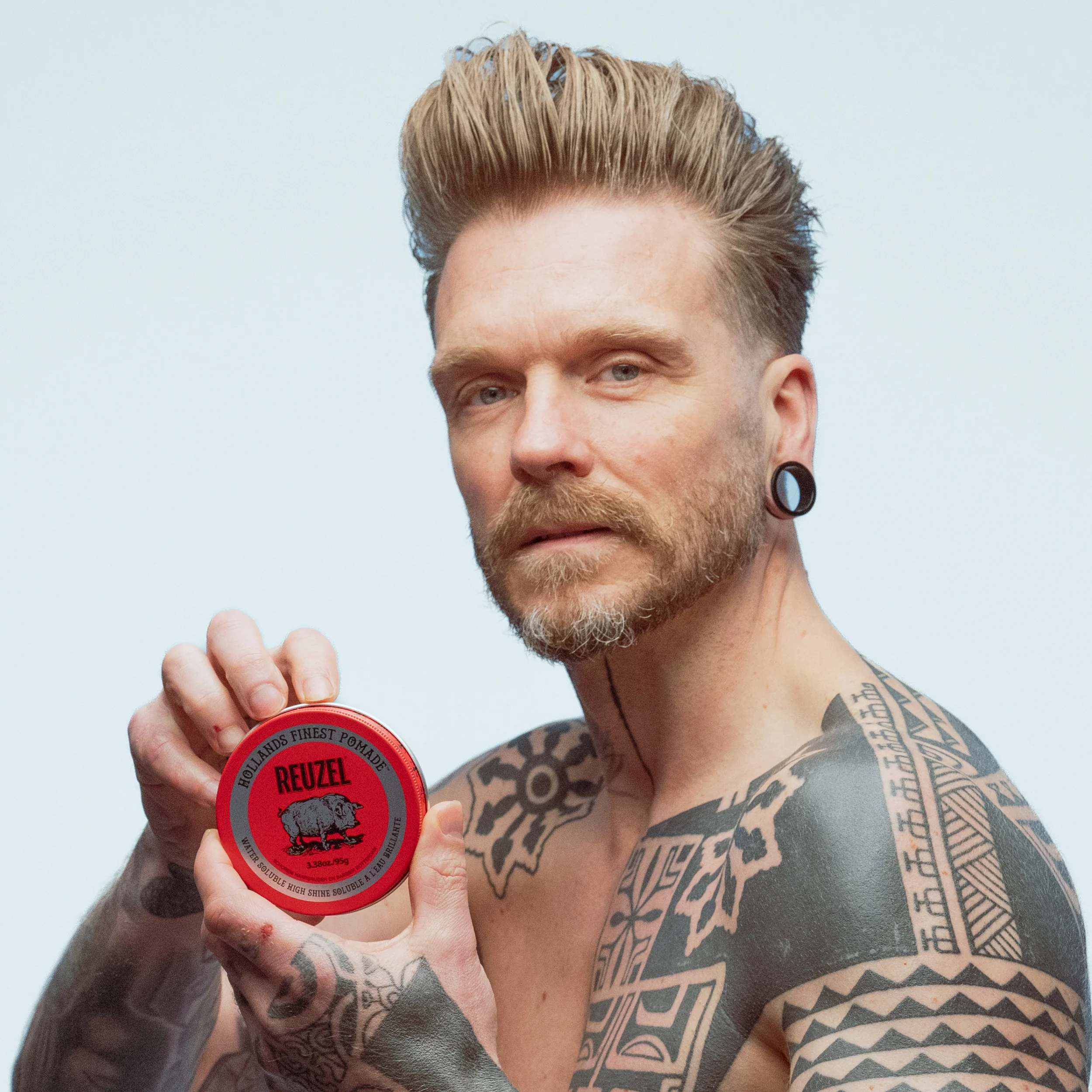 Red Water Soluble High Shine Pomade - Image 9