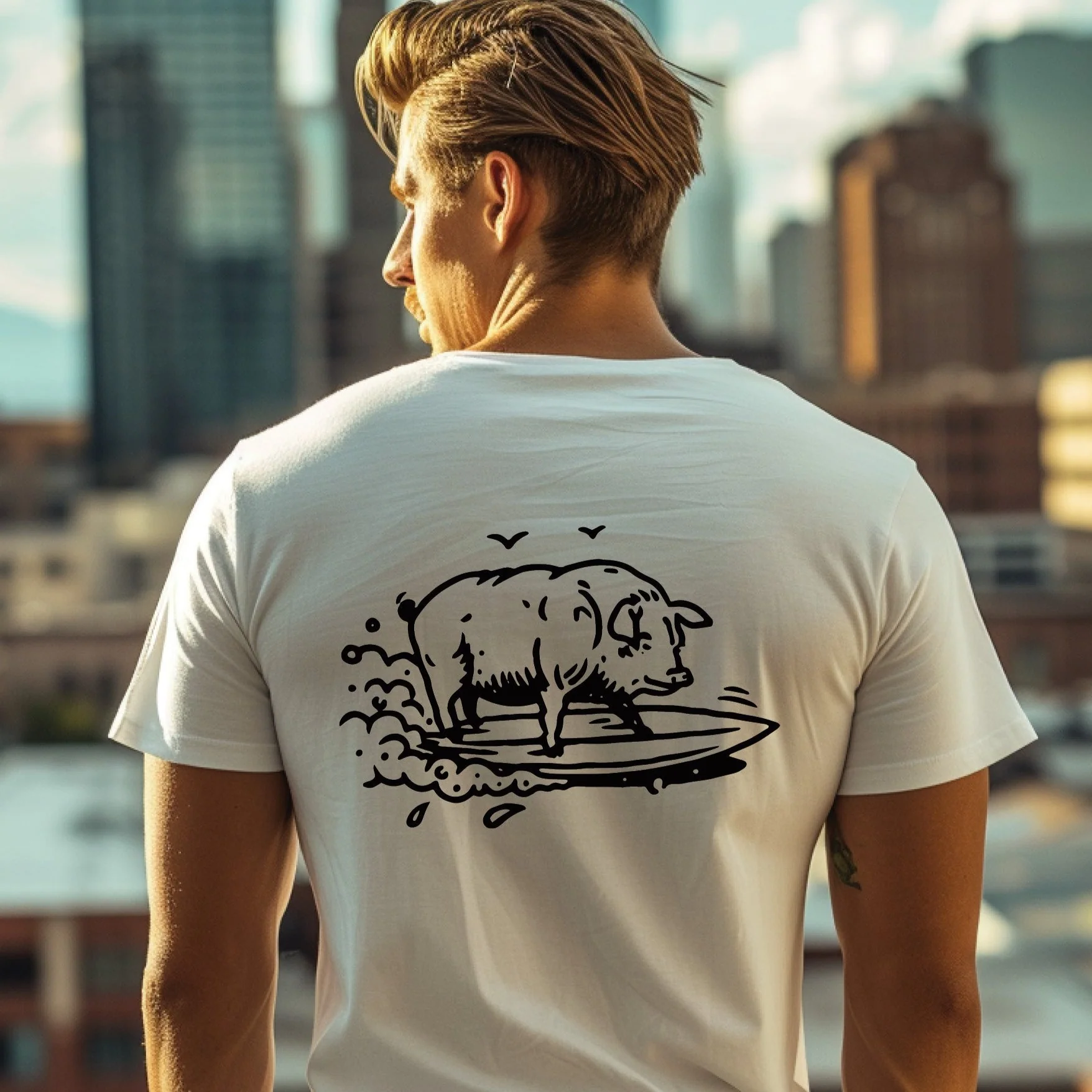 Surfing Swine T-Shirt